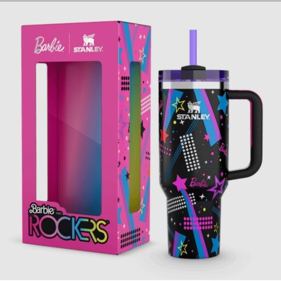Stanley & Barbie Collab '80s Rockers Barbie 40 oz Dream Quencher - Picture 1 of 6